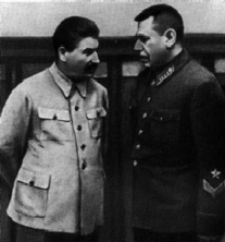 И. В. Сталин и начальник Генерального штаба РККА Б. М. Шапошников